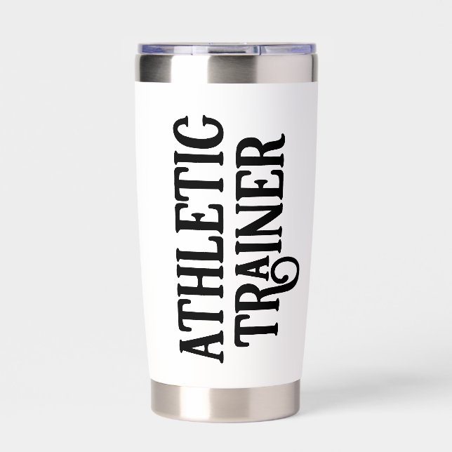 Personalized Name Athletic Trainer Insulated Tumbler (Front)