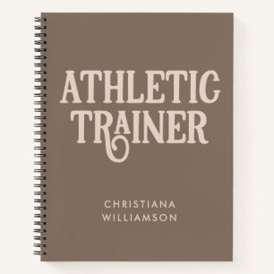 Personalized Name Athletic Trainer Notebook