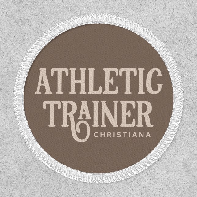 Personalized Name Athletic Trainer Patch (Front)