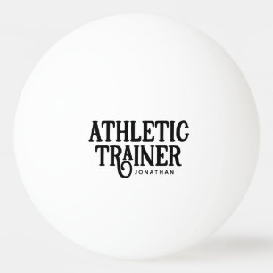 Personalized Name Athletic Trainer Ping Pong Ball