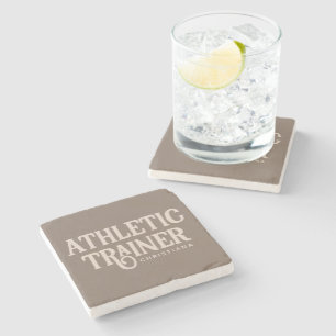 Personalized Name Athletic Trainer Stone Coaster
