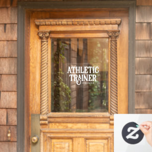 Personalized Name Athletic Trainer Window Cling