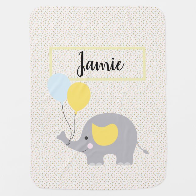 personalized name baby blanket (Front)