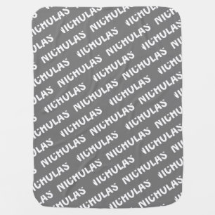 Personalized Name Baby Blanket - Pick Your Color!