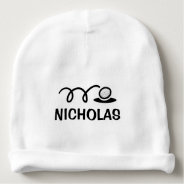 Personalized Name Baby Hat With Cute Golf Design at Zazzle