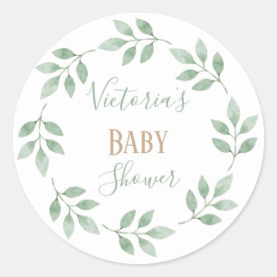 Personalized Name Baby Shower Sticker