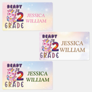 Personalized Name Back To School, Ready To 2ThGrad Kids' Labels