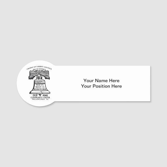 Personalized Name Badge (Front)