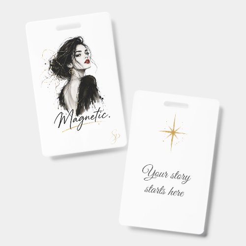 Personalized Name Badge | Magnetic Vertical