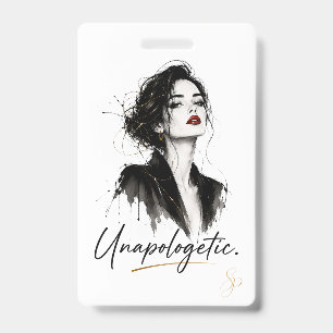 Personalized Name Badge Unapologetic.