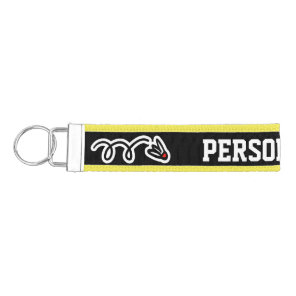 Personalized name badminton wrist strap keychains