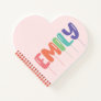 Personalized Name Balloon Gift Idea Heart Notebook