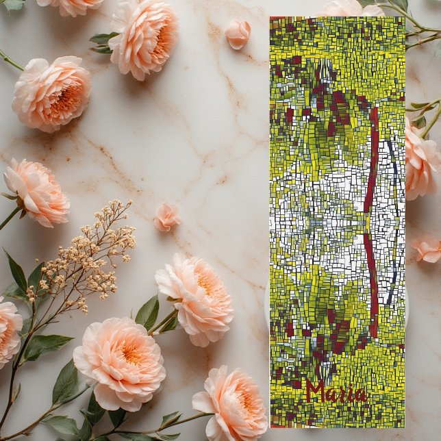 Personalized Name Bamboo Art Meditation Yoga Mat (Personalized Name Bamboo Art Meditation Yoga Mat)