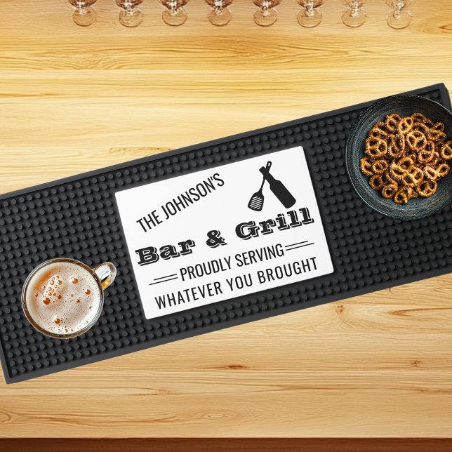 Personalized Name Bar and Grill Mat (Creator Uploaded)