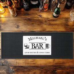 Personalized Name  Bar Mat