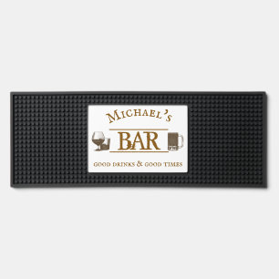 Personalized Name Bar Mat