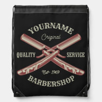 Personalized NAME Barber Straight Razor Barbershop