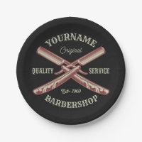 Personalized NAME Barber Straight Razor Barbershop