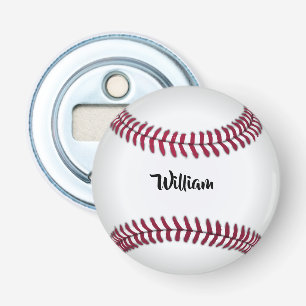 Personalized Name Baseball Bottle Opener