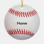 Personalized Name Baseball Christmas Ornament at Zazzle
