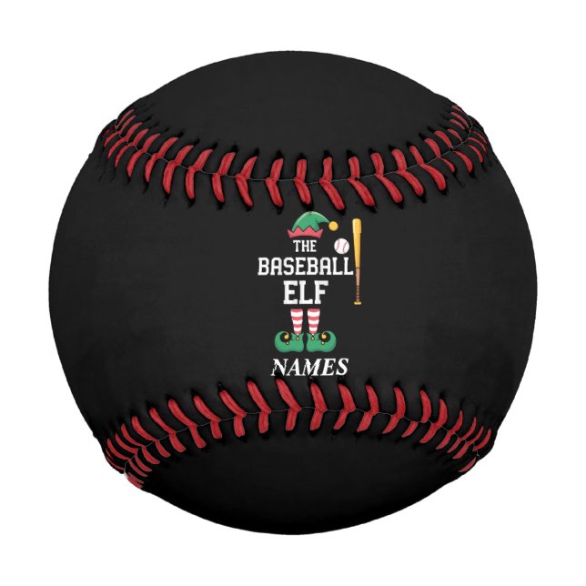 Personalized Name Baseball Elf Family Matching  (Front)
