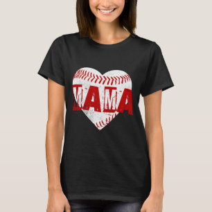 Personalized Name Baseball Mom T-Shirt