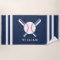 Personalized Name Baseball Navy Blue Stripes