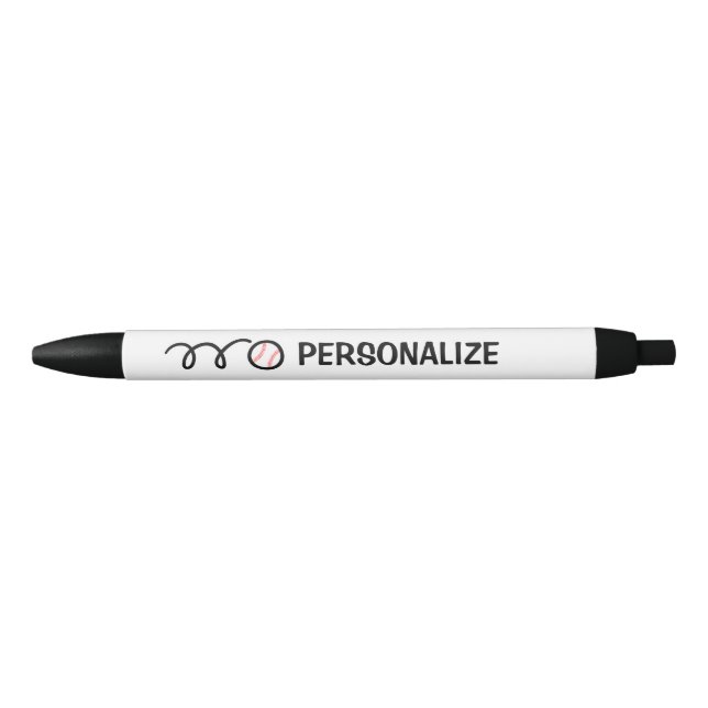 Personalized name baseball sports logo pen (Front)