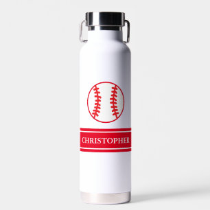 Personalized Name Baseball Sports Water Bottle