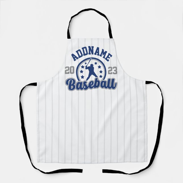 Personalized NAME Baseball Team Player Game Apron (Front)
