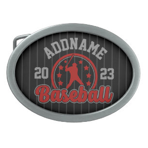 Personalized NAME Baseball Team Player Game Belt Buckle