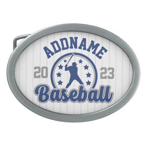 Personalized NAME Baseball Team Player Game Belt Buckle