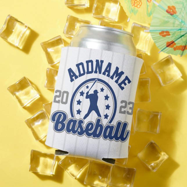 Personalized NAME Baseball Team Player Game Can Cooler (In Situ Summer)