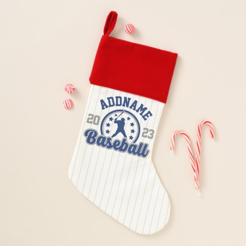 Personalized NAME Baseball Team Player Game Christmas Stocking