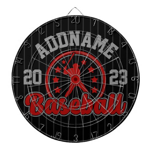 Personalized NAME Baseball Team Player Game Dart Board