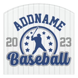 Personalized NAME Baseball Team Player Game Door Sign