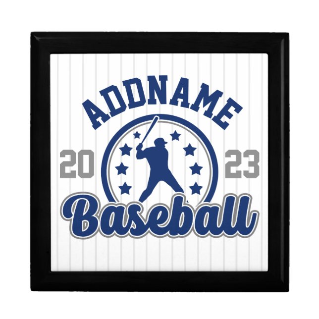 Personalized NAME Baseball Team Player Game Gift Box (Front)