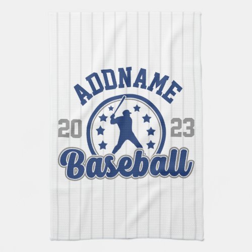 Personalized NAME Baseball Team Player Game Kitchen Towel