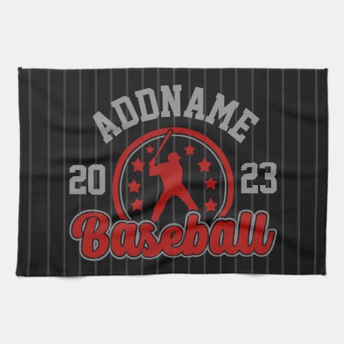 Personalized NAME Baseball Team Player Game Kitchen Towel