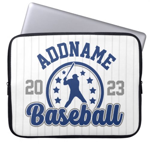 Personalized NAME Baseball Team Player Game Laptop Sleeve