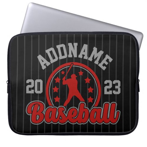 Personalized NAME Baseball Team Player Game Laptop Sleeve