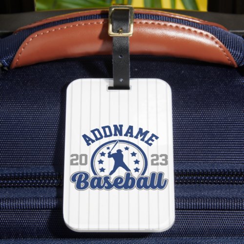 Personalized NAME Baseball Team Player Game Luggage Tag