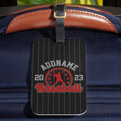 Personalized NAME Baseball Team Player Game Luggage Tag