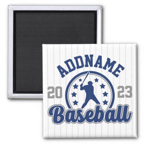 Personalized NAME Baseball Team Player Game Magnet