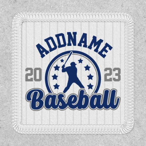 Personalized NAME Baseball Team Player Game Patch