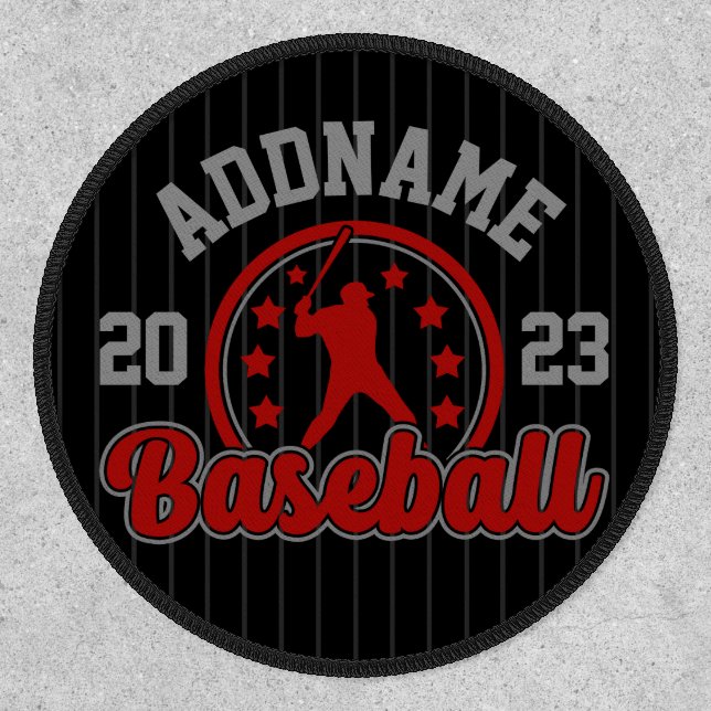 Personalized NAME Baseball Team Player Game Patch (Front)