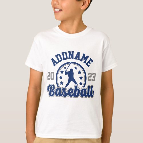 Personalized NAME Baseball Team Player Game T_Shirt