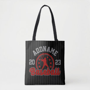 Personalized NAME Baseball Team Player Game Tote Bag