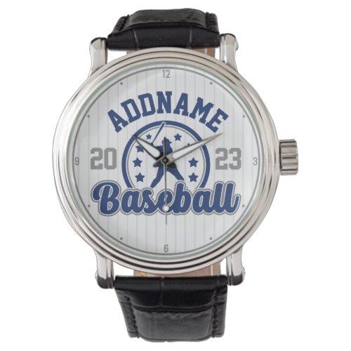 Personalized NAME Baseball Team Player Game Watch