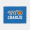 Personalized name basketball fleece blankets